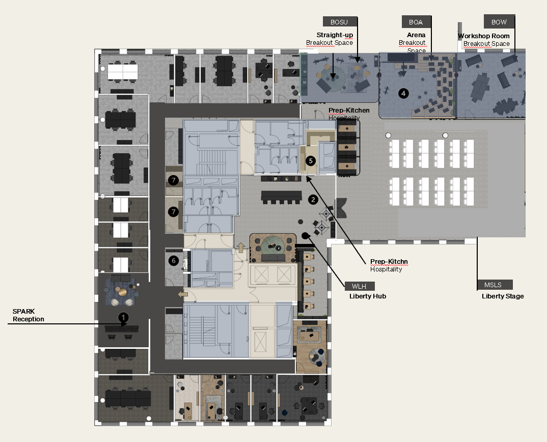SPARK Frankfurt — Level 5 floor plan