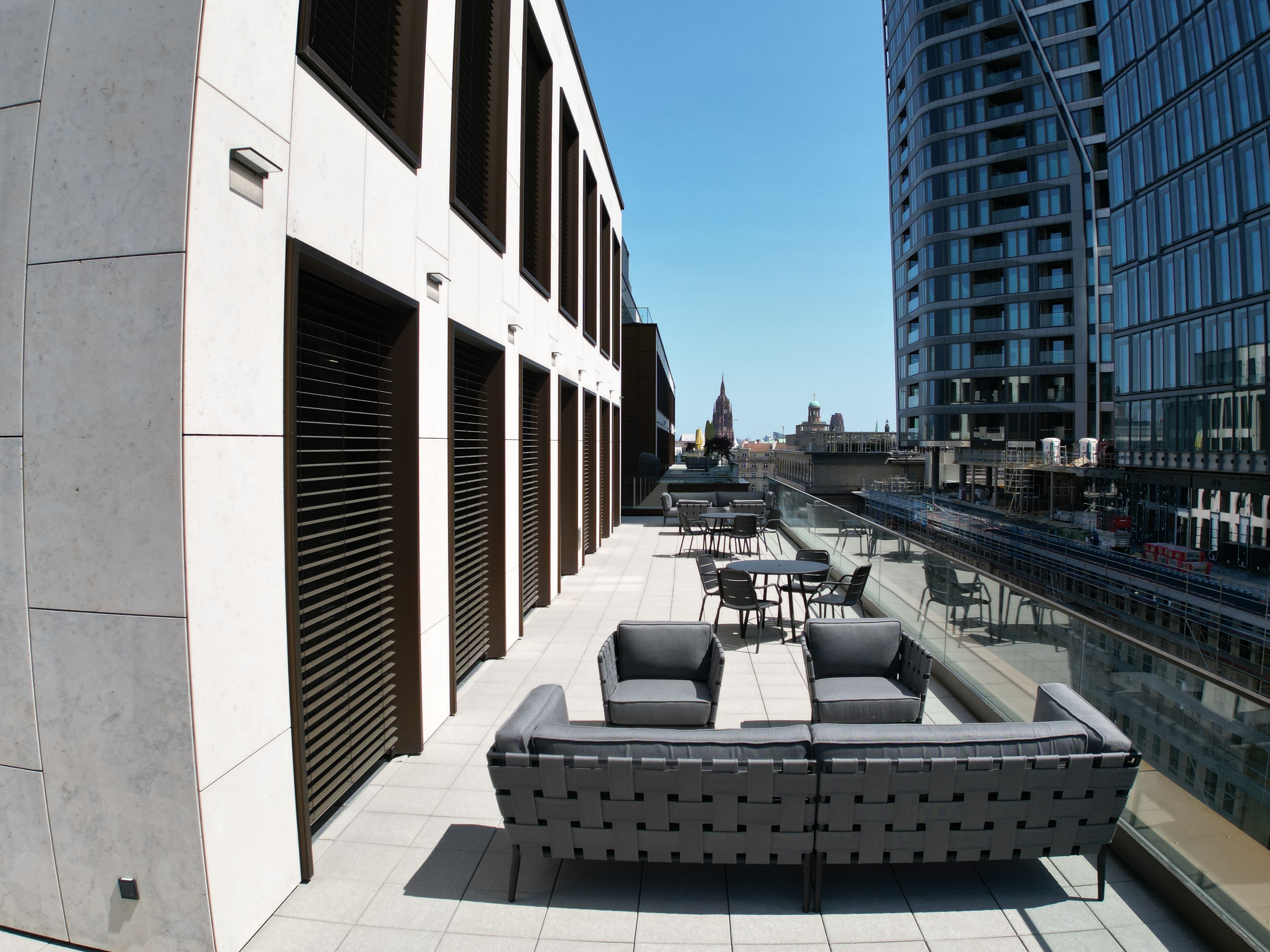 Skyline Gallery Terrace — gallery space opening onto the terrace.